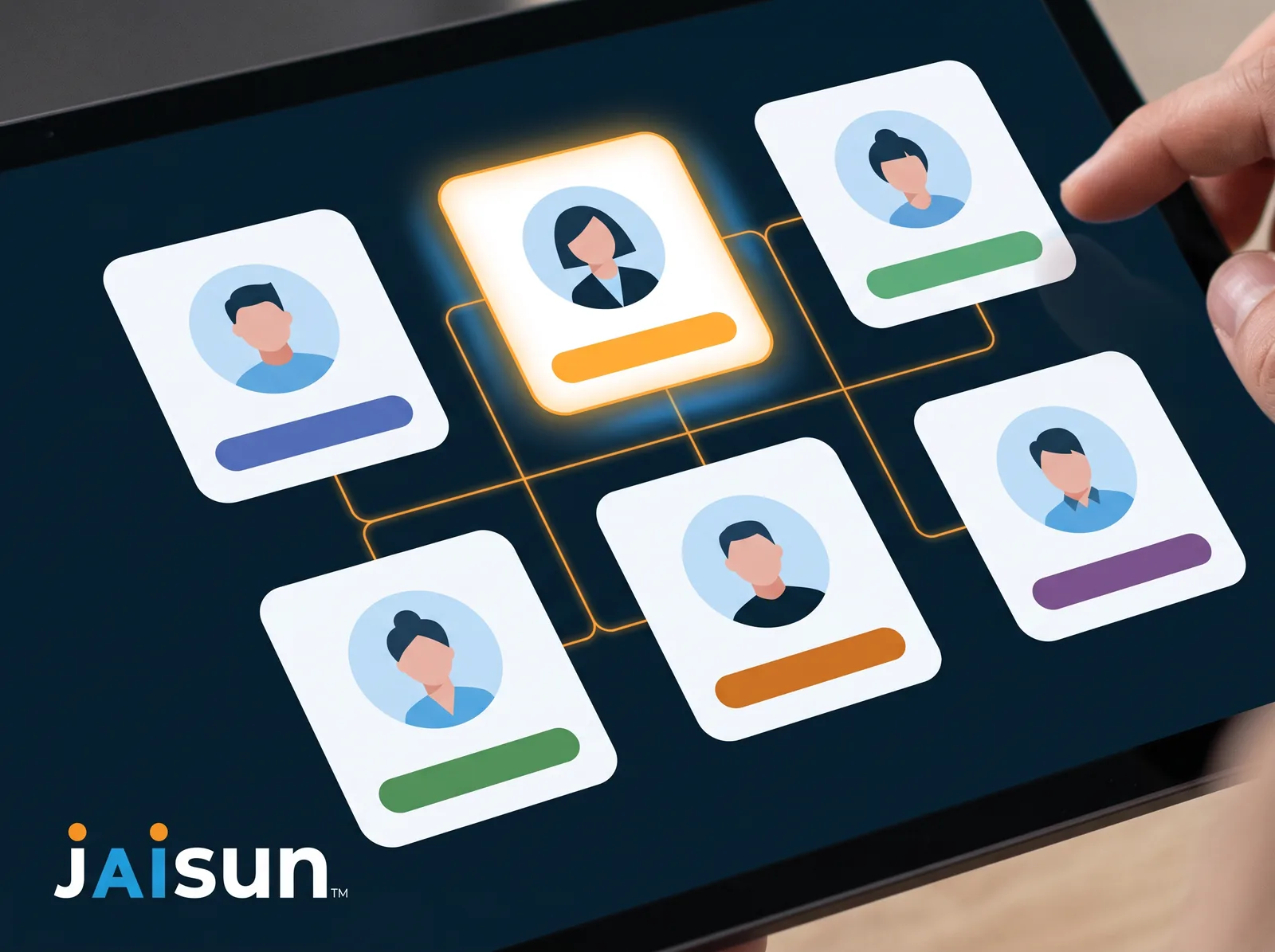 A connected team of AI agents
